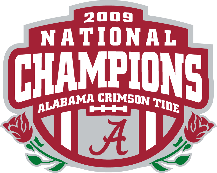 Alabama Crimson Tide 2009 Champion Logo diy DTF decal sticker